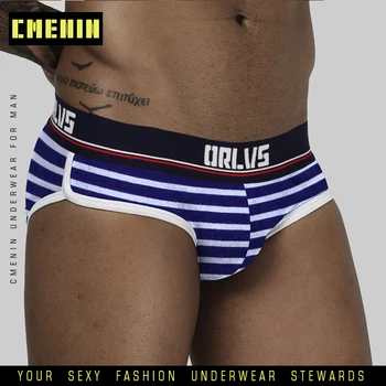 

Popular Comfortable Sexy Mens Underwear Briefs Print Innerwear Cotton Men's Briefs Bikini Gay Underwear Cuecas OR501