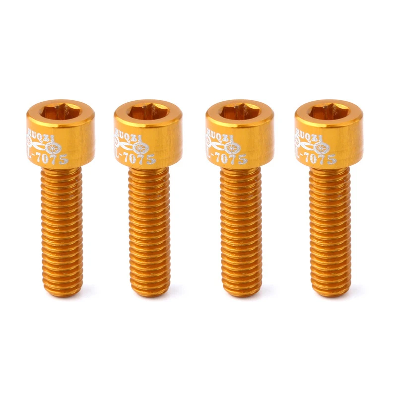 4 шт. M5x17mm руль для велосипеда винт алюминиевый болт из Сплава Фиксированной передачи MTB