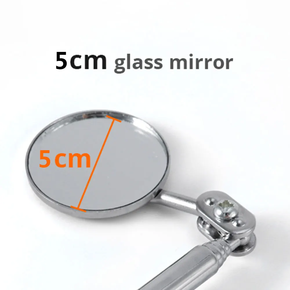 50mm Folding Mirror Inspection Mirror Machinists Durable Detection Mirror for Inspectors