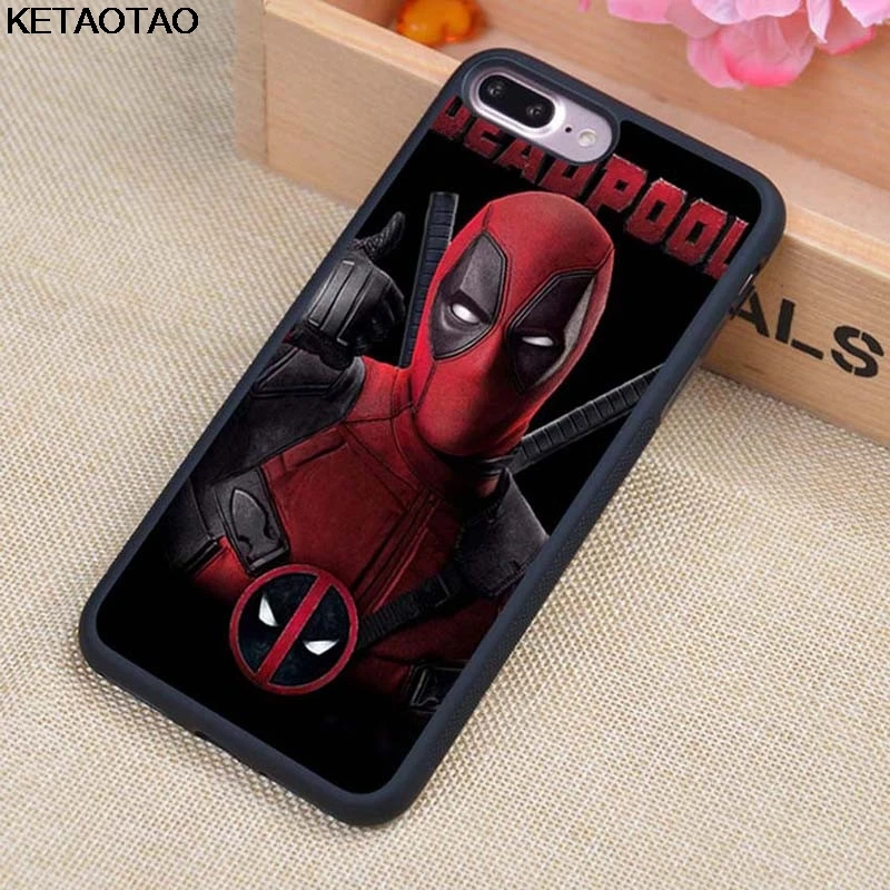 Фиолетовый KETAOTAO Marvel мстители супергерой Дэдпул чехол для телефона s для iPhone 4 5C 5S 6S 7 8 X Plus XR XS Max Чехол Мягкий ТПУ резиновый силиконовый - Цвет: Фиолетовый