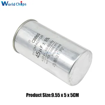 

CBB65 45UF Start Capacitor 450V AC Motor Capacitor Compressor CBB65 50/60Hz 45μF ±5% for Air Conditioner Generator Refrigerator