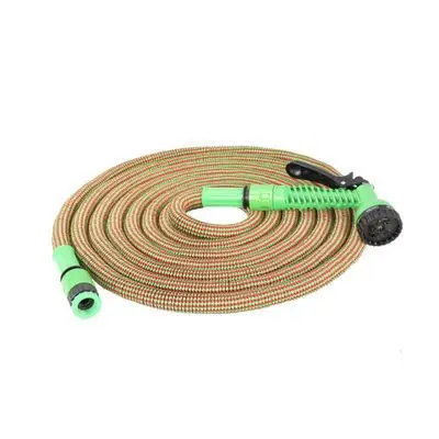 Manufacturers Wholesale Supply Decorative Pattern Article Serpentine Garden Hose with Sprayer Spray Gun Extendable Vehicle Clean