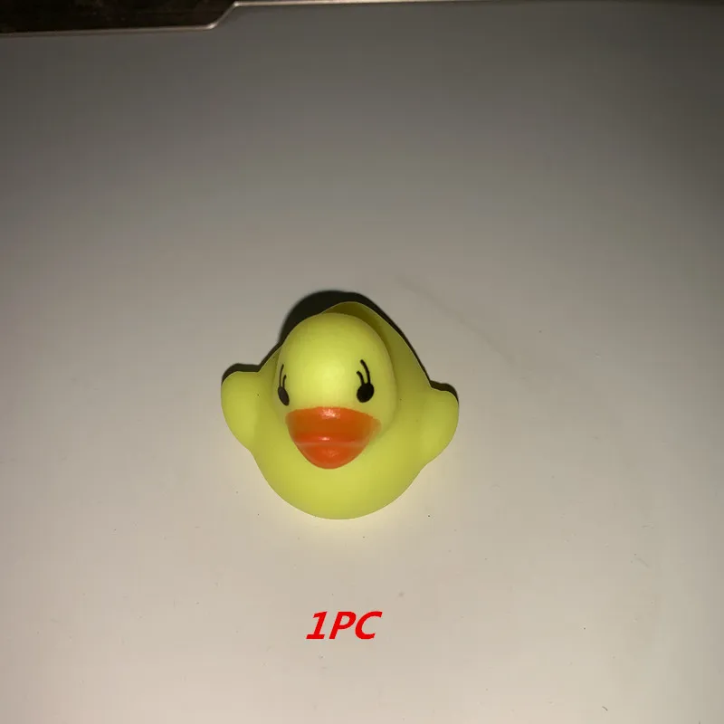 1pc New One Dozen(12) Rubber Duck Duckie Baby Shower Water Birthday Favors Gift - Цвет: 1pc