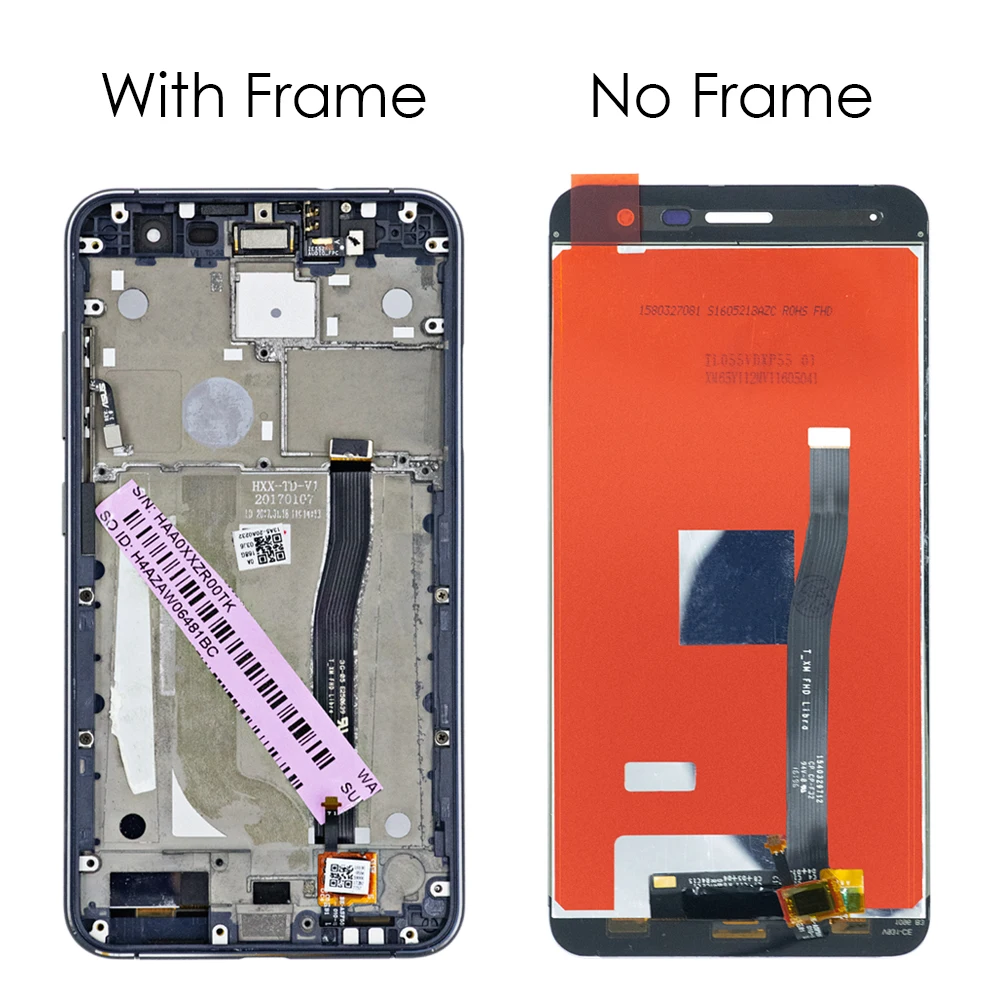 ЖК-дисплей для ASUS ZenFone 3 ZE552KL, сенсорный экран с рамкой, дигитайзер, сборка для ZE552kl Z012D Z012DC Z012DA