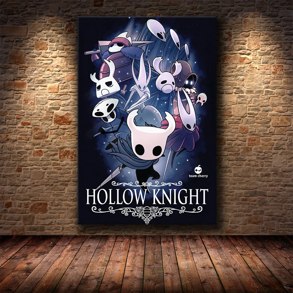 Hollow Knight The Game Poster Decoration Painting of on HD Canvas Hallownest Wall Art | Дом и сад