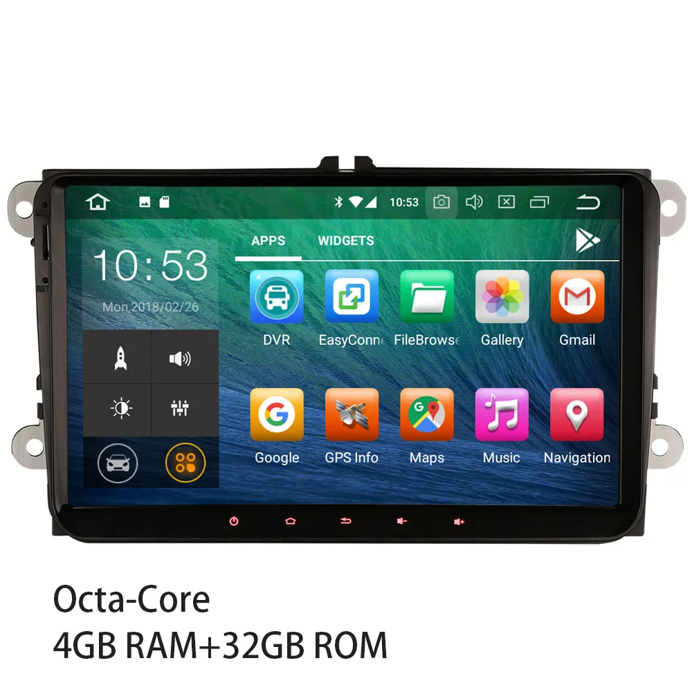 4GB RAM 32GB ROM 7918 Android 9,0 стерео для VW Golf 5 6 Touran T5 Seat DAB+ Радио авторадио мультимедиа плеер " сенсорный экран - Цвет: 4GB RAM 32GB ROM