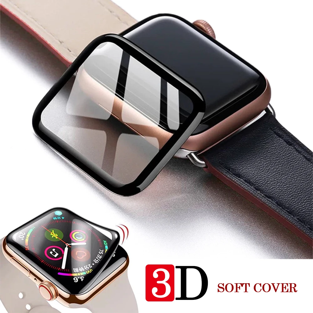 Apple Watch полное покрытие 3DTempered Glass для iWatch5 Band Cover Series 5 4 3 2 1 Защитное стекло для экрана iwatch 38 42 мм 40 мм 44 мм|Защита экрана часов| | АлиЭкспресс
