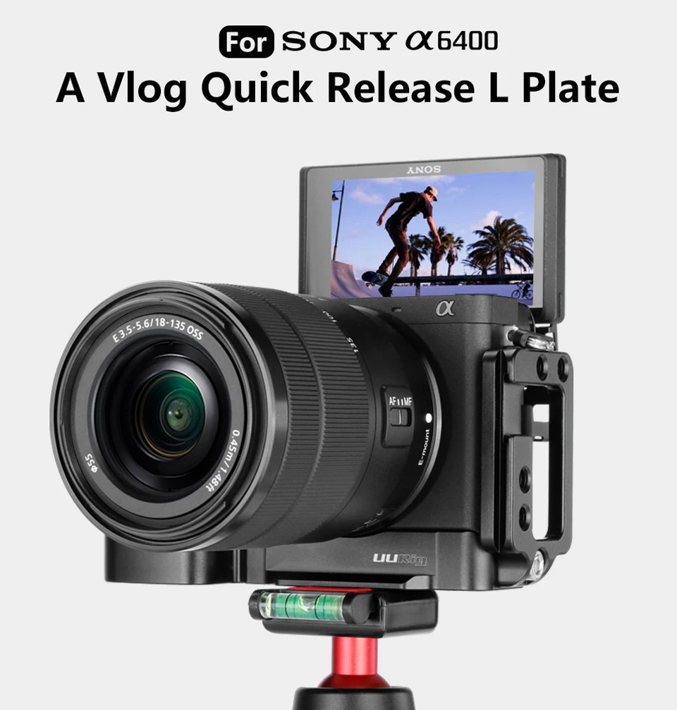 Вертикальная l-образная ручка с держателем кронштейна Arca для sony A6400 A6300 Vlogging