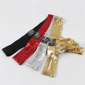 

Sexy Underwear Men Charm Shinning Briefs G Tring Gay Underpants Leather Like Luxury Underwear Comfort Male Panties Slip Homme