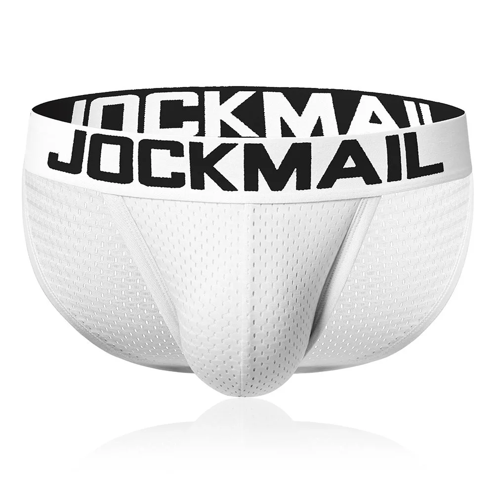Трусы брифы JOCKMAIL мужские сетчатые пикантное нижнее белье из вискозы дышащие