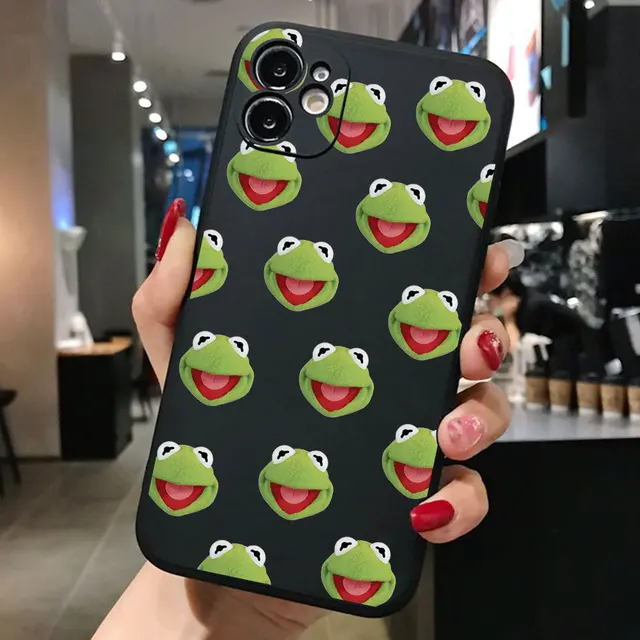 Funny Cute pet kermit The Frog Memes Phone Case For iPhone 13 pro 12 Pro 11 pro Max 6 6S 8 7 Plus X XR XS MAX TPU Silicone Cover TPU A1760