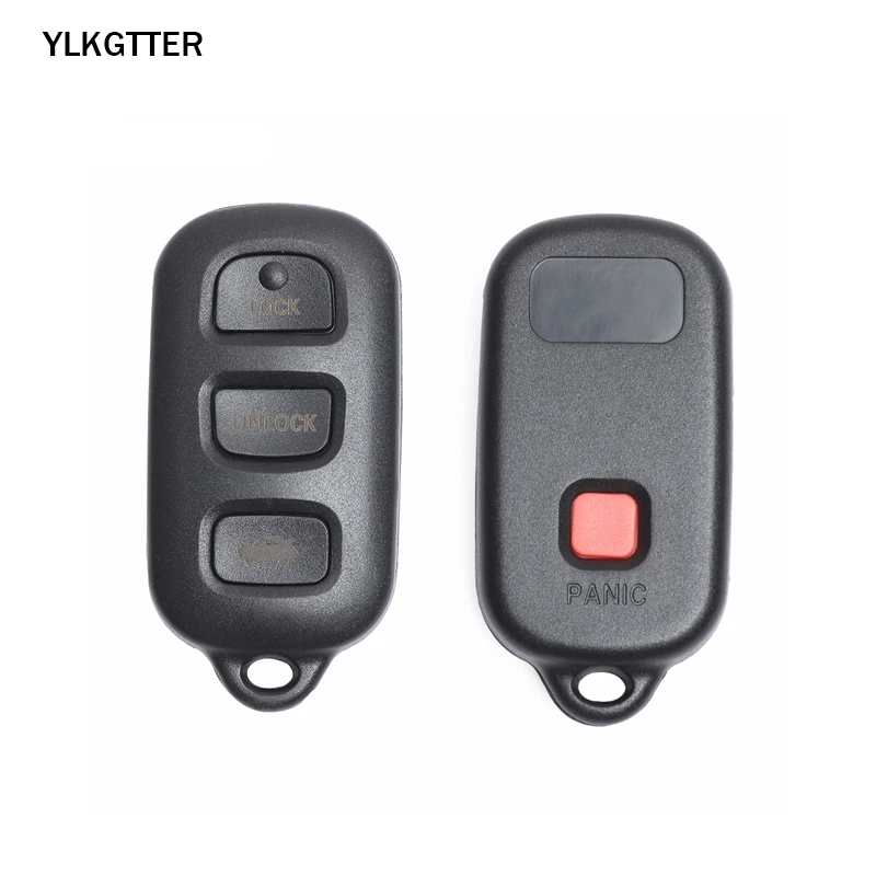 YLKGTTER 3+ 1/4 кнопки 314MhzRemote ключ для toyota Camry Solara Corolla матрица Sienna 2002 2003 2004 2005 2006 FCCID: GQ43VT14T - Цвет: Черный