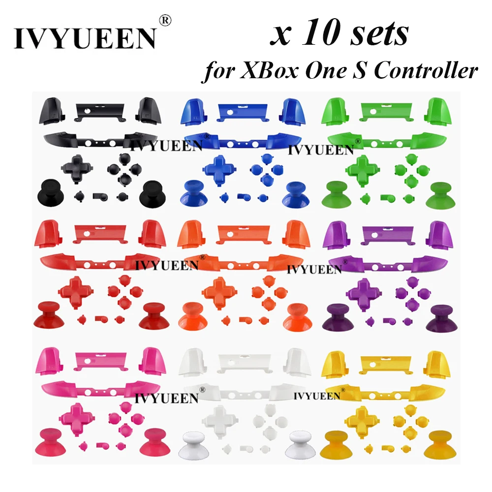 IVYUEEN 10 комплектов для Microsoft Xbox One S тонкий контроллер Кнопки LB и RB левый правый
