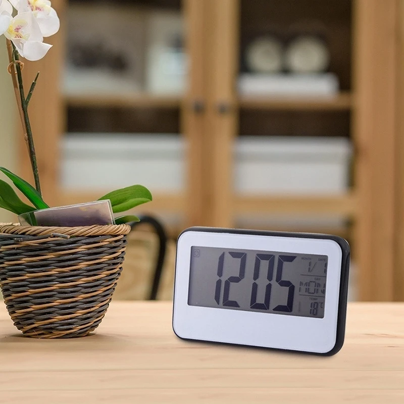  Led Digital Alarm Clocks Date Week Temperature Electronic Table Watch Voice Control Night Light Sno