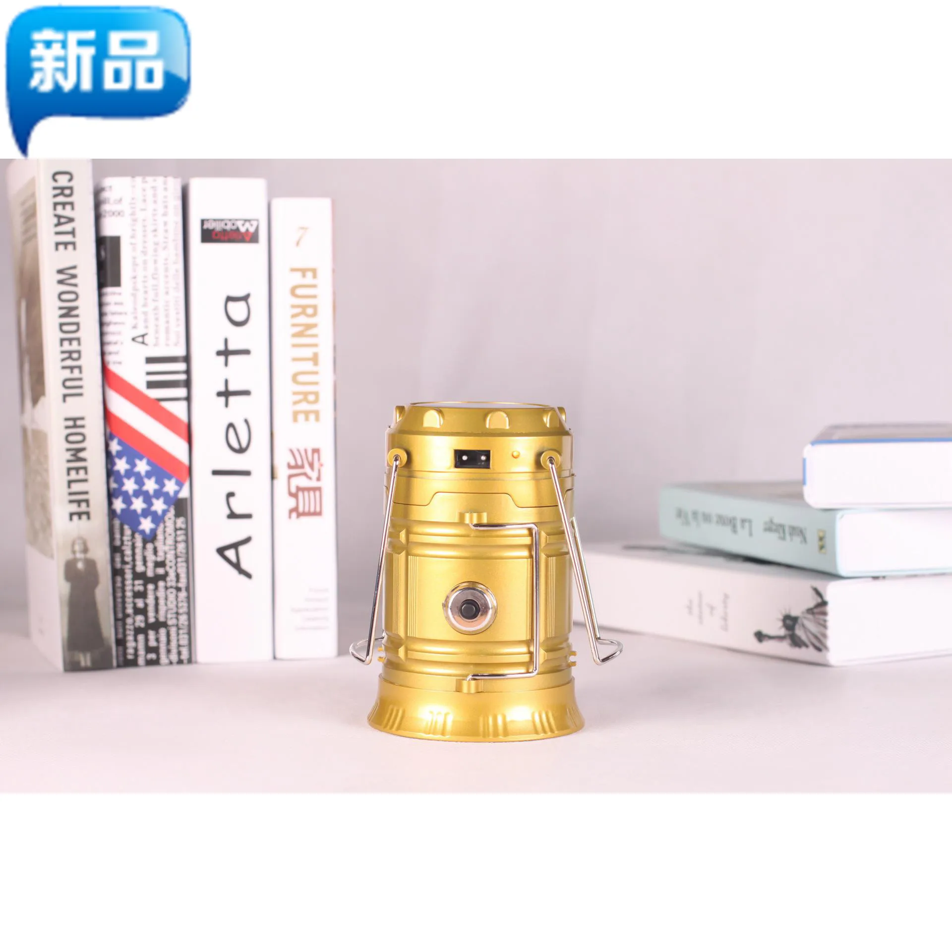 

Multi-functional Camping Lantern Solar Charging Emergency Lamp Portable LED Hand Lighting Flashlight