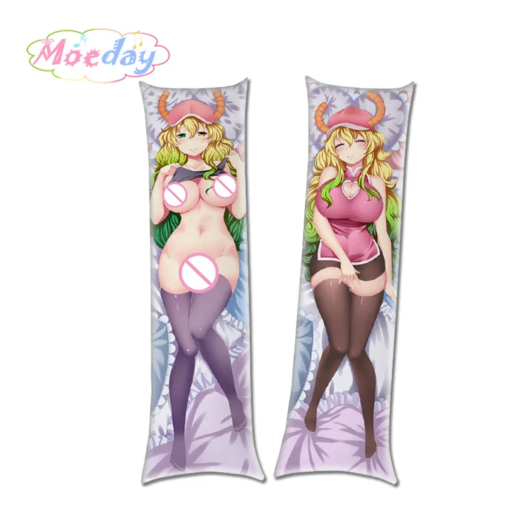 Кобаяши Дракон горничной Elma Lucoa тохру Подушка дракона чехлы - Цвет: Цвет: желтый