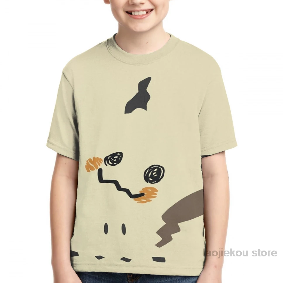 Mimikyu/мужская футболка, женская модная футболка с принтом для девочек, футболки для мальчиков, летние футболки с короткими рукавами