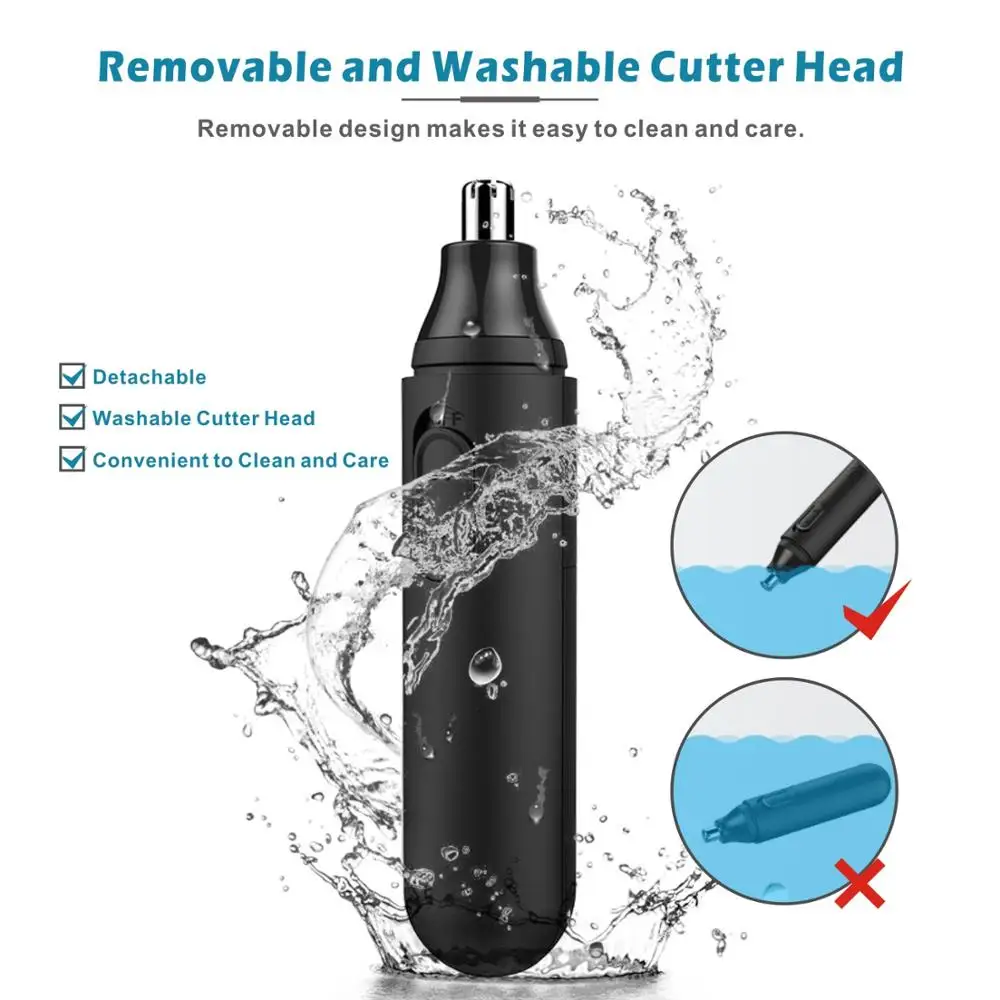Nose Hair Trimmer Neck Eyebrow Safety Face Care Hair Trimmer Shaving Men Small Razor Beard Face Hairs Trimer for Nose and Ear