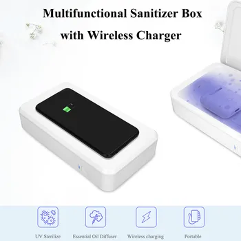 

UV-Ultraviolet Light Sterilizer Disinfection Storage Box for Face Mask for Phone