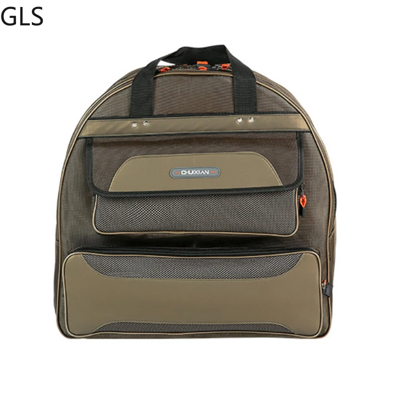 

2022 New Multifunctional Nylon Waterproof Padded Fishing Bag Outdoor Riding Storage Bag Fishing Accessories 2 Optional