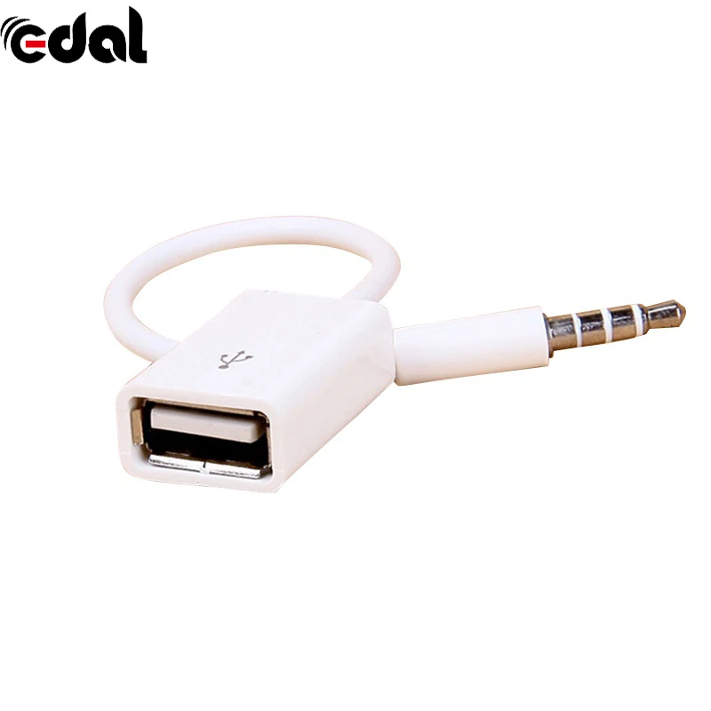 EDAL Jack 3,5 AUX аудио разъем для USB 2,0 конвертер USB Aux кабели шнур для автомобиля MP3 динамик U диск USB флэш-накопитель аксессуары S