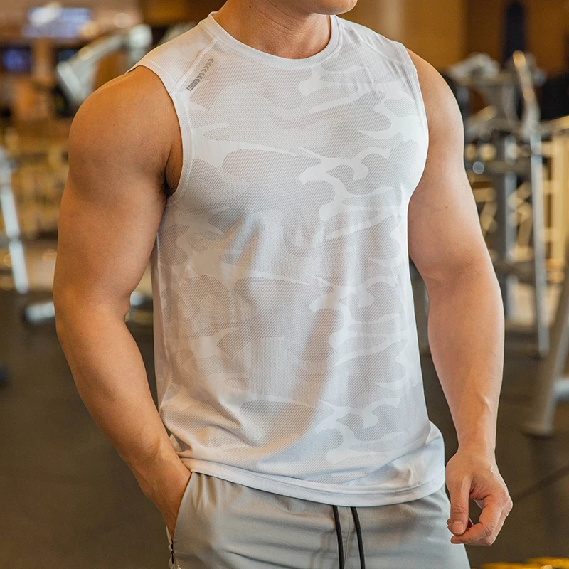남성용 통기성 스포츠 조끼, 체육관 러닝 조끼, 탱크 탑, 피트니스 민소매 셔츠, 남성용 언더셔츠, 여름
