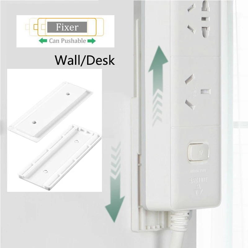 1PC Seamless Punch-free Plug Sticker Holder Wall Fixer Power Strip Holders Storage for Sockets Shelf Stand | Дом и сад