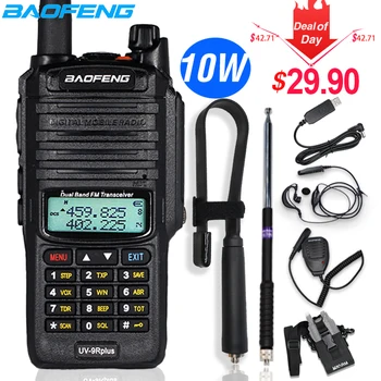

10W Baofeng UV-9R plus Walkie Talkie Waterproof Dual Band Portable CB Hunting Ham Radio UV 9R Plus hf Transceiver 9R Transmitter