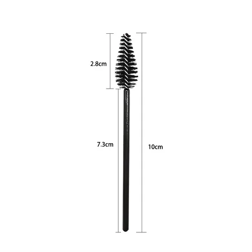 25/50 Pcs 일회용 드롭 모양 속눈썹 브러쉬 휴대용 화장품 빗 마스카라 완드 속눈썹 확장 메이크업 브러쉬 도구 2