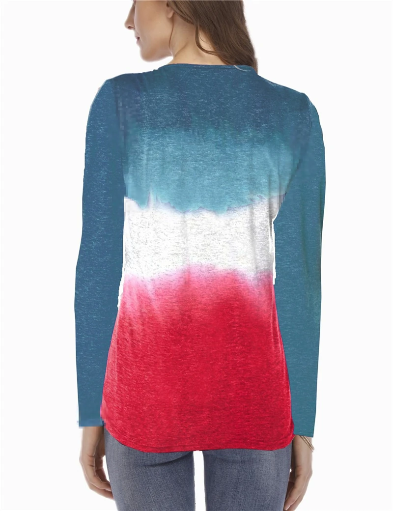 Модные Повседневное футболка Haut Femme Футболка женская Костюмы Camisetas Mujer Кнопка Лоскутная Camiseta feminina o-образным вырезом свободного покроя