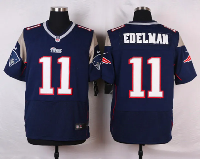 Stitiched, New England, Tom Brady, Rob Gronkowski, Julian Edelman, Jamie Collins, Danny Amendola Jersey - Цвет: Зеленый