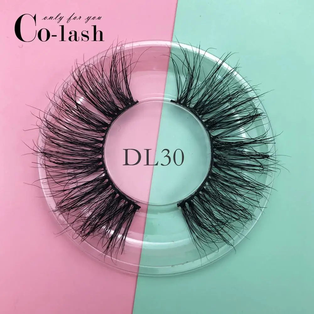DL30 Colash 25 мм ручная работа натуральные густые ресницы для макияжа Инструменты для удлинения 3D норковые объемные мягкие Накладные ресницы - Цвет: DL30