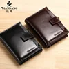 ManBang Brand Luxury Men's Wallet Genuine Leather Purse Vertical Driver's License First Layer Cowhide Multi-Function Card Bag 5