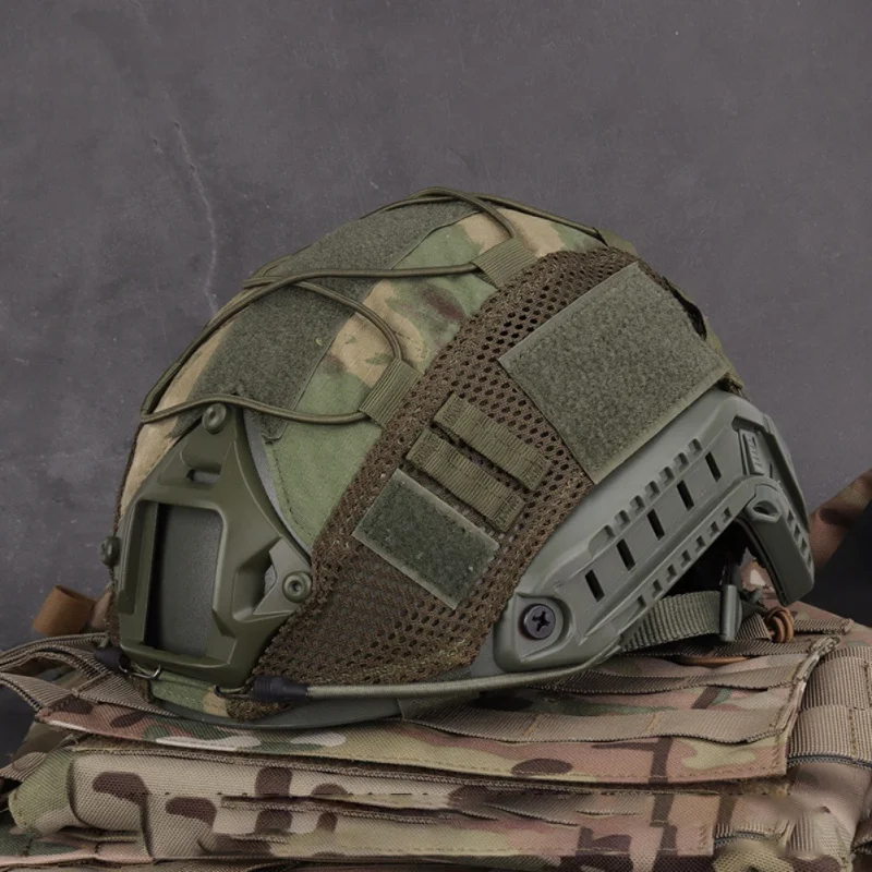 Новое поступление один Tigris Tactique Multicam Couvre-casque pour Ops-core RAPIDE PJ Casque et OneTigris PJ Casques шлем