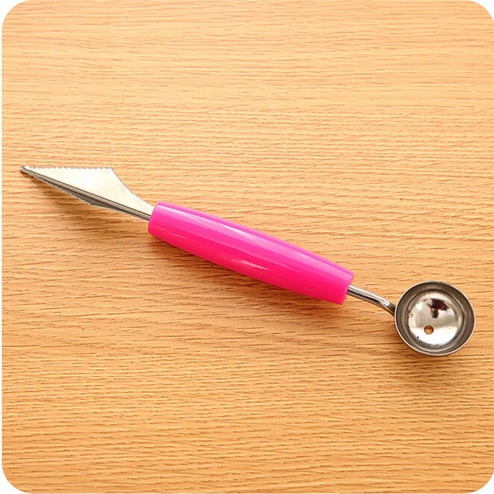Stainless steel fruit digging ball spoon kitchen carving cutting necessary tools wholesale purchasing#3A12
