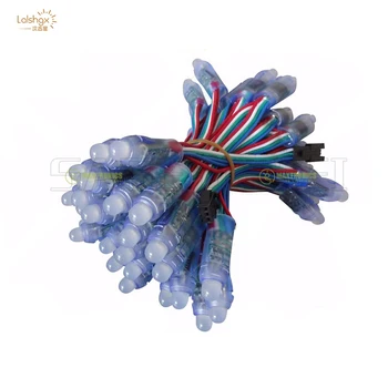 

DC5V WS2811IC led pixel module 12mm Digital Full Color RGB Independently addressable String lights waterproof IP68