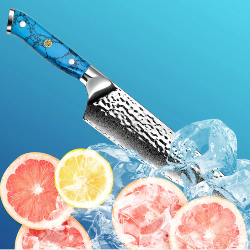 3 шт. набор ножей из дамасской стали 67 слоев японской vg10 Chef Santoku кухонные