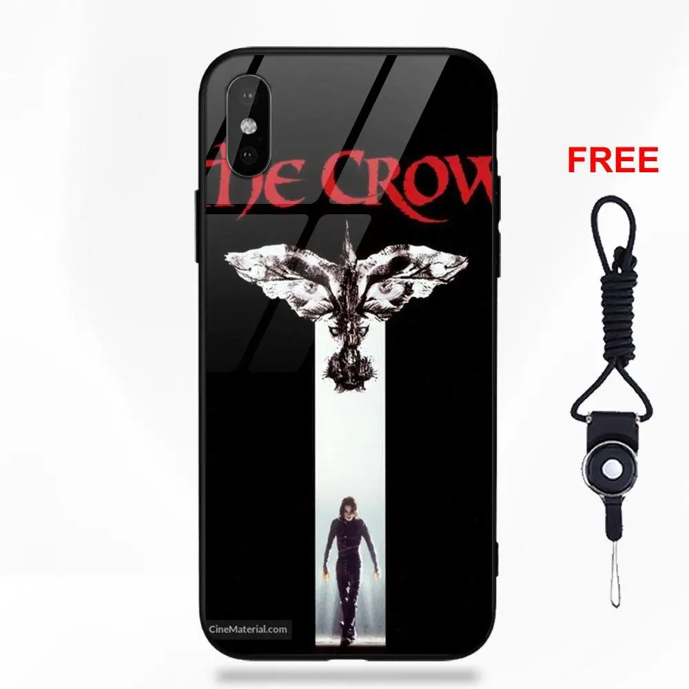 Закаленное стекло для телефона чехол для Galaxy S8 S9 Plus для huawei Honor 7X P20 Lite mate 10 Pro Redmi 5 Note 5A 6 The Crow Brandon Lee - Цвет: as picture