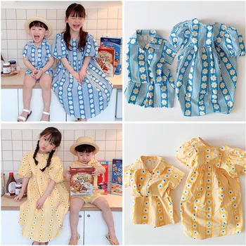 

Pra-sale 20ss Summer New Children's Clothing TAO Girl Baby Floral Rural Dress Short-sleeved Shirt Suit Boy Sets