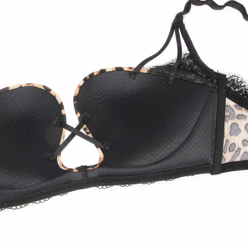 Осень/Зима сексуальное леопардовое кружево, чашка манго, v-образный ...