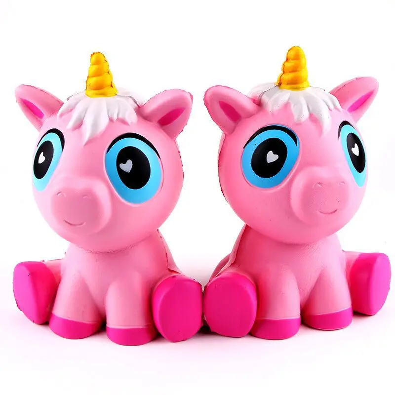 

Children cute simulation animal PU Squishy slow rise simulation squeeze decompression kawaii unicorn Squishy toy relieve stress