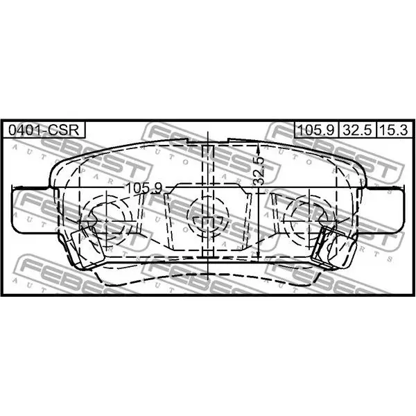 Колодки зад. компл. MITSUBISHI LANCER,LANCER CEDIA CS,CT# 2000.0