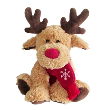 

Lovely Christmas Reindeer Scarf Plush Stuffed Doll Toy Home Sofa Decoration Gifts for Children Home Decoration Accessories