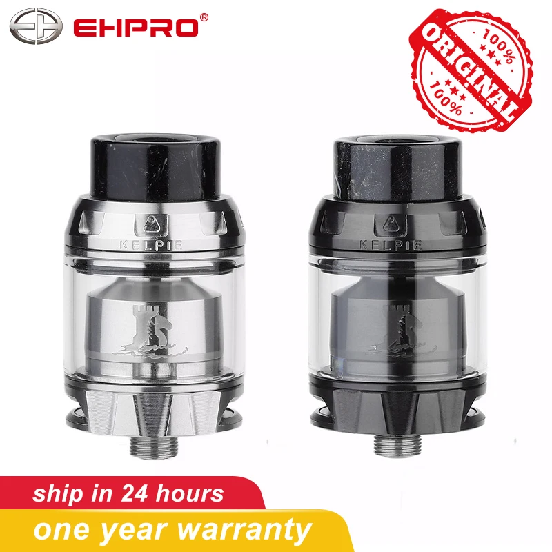 

Original Ehpro Kelpie RTA vape Tank 2/3.5ml 510 thread 25mm top filling electronic cigarettes Atomizer