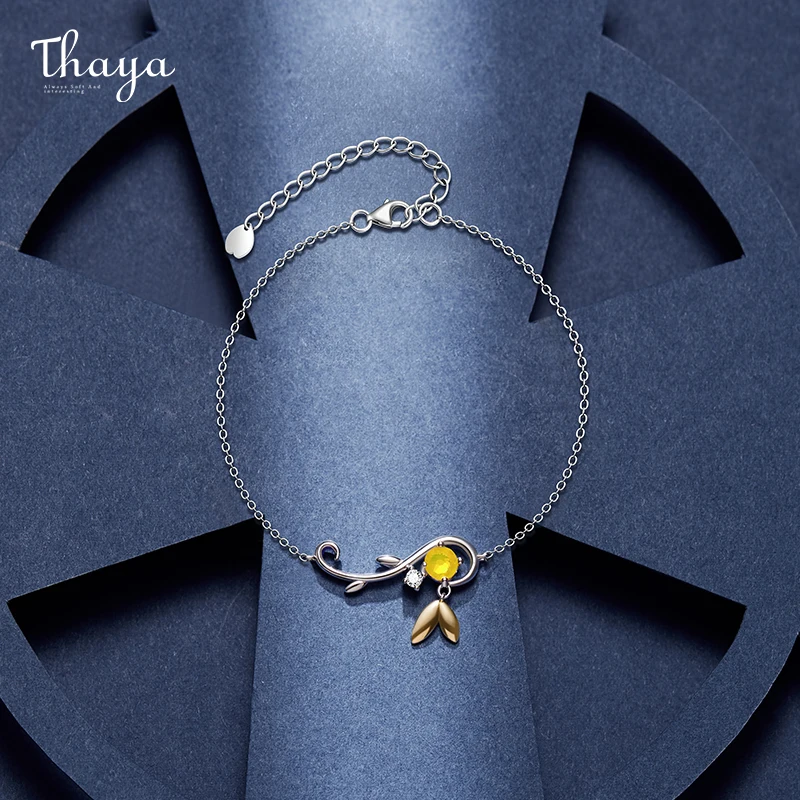 

Thaya Original Design Brand Light Magician Gold Zircon Bracelet Plated 18K Hand Made Bangle Thin Chain Dainty For Women Jewelry