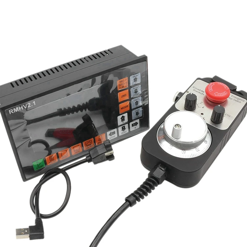 

Best 4 Axis 500KHz Linkage Motion Controller System Offline PLC Control G Code+100 Pulse Handwheel MPG for CNC Router Engraving