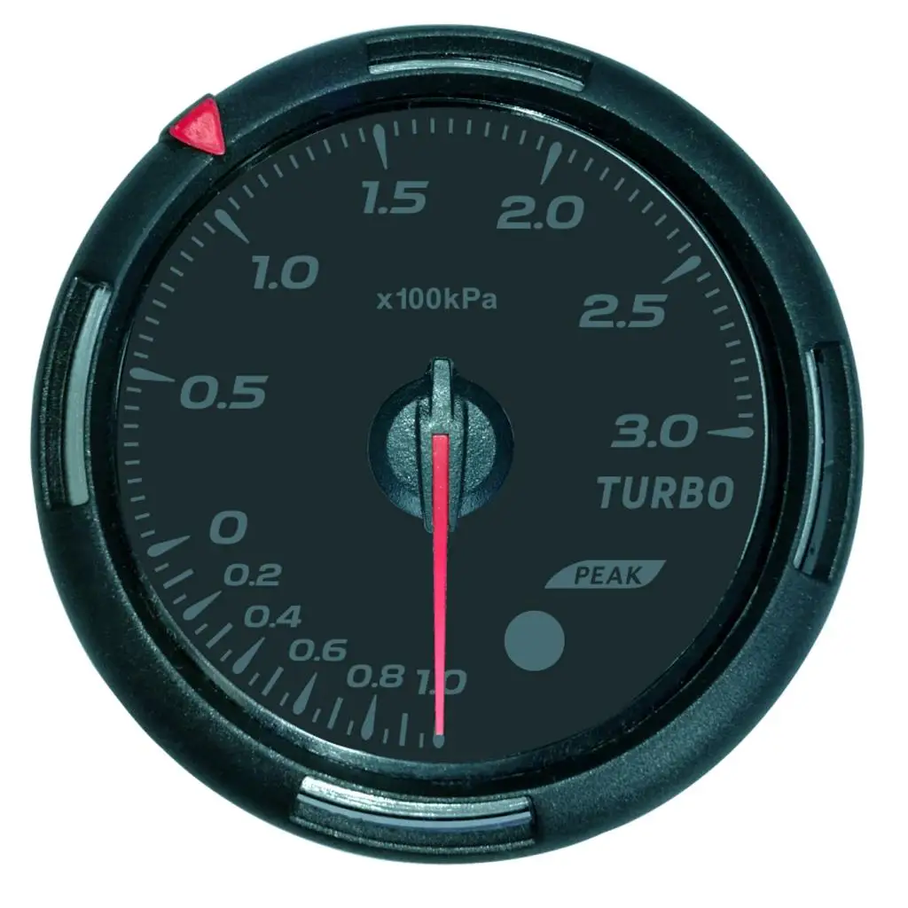 0~ 300 кПа Turbo Boost/вакуумный манометр для автомобиля-2,36 ''(60 мм), черный