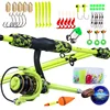 Sougayilang Fishing Rod and Reel Combo Spinning Fishing Rod and Spinning Reel Fishing Line Lure Hook Full Set Gift for Boys Girl ► Photo 1/6