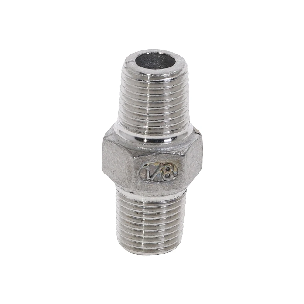 1 шт. шестигранная труба с наружной резьбой 1/8 дюйма|straight connector|pipe fittingsmale thread |