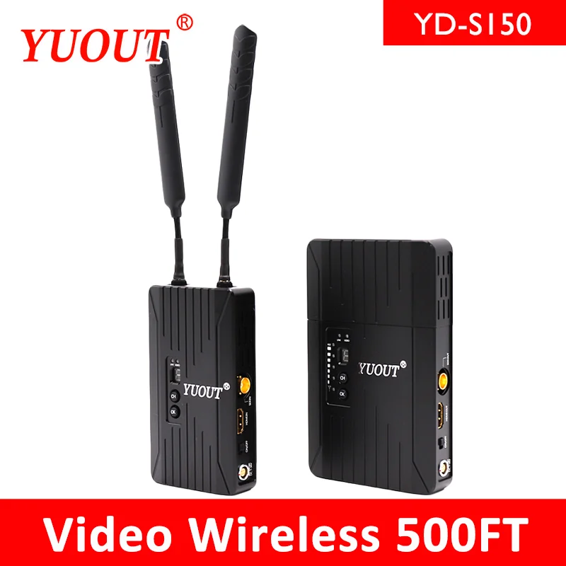 YUOUT S150 ТВ трансляции HDMI SDI Беспроводная передача 150 м/500 футов 5 ГГц WHDI система